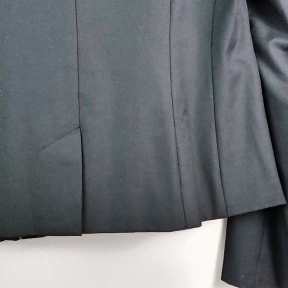 Ann Taylor LOFT Ruffle Detail Career Blazer Jacket - Picture 7 of 8